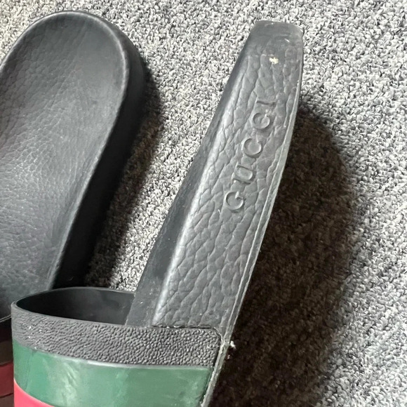 Gucci Red Green Stripe Slides, size 9 - Picture 16 of 16